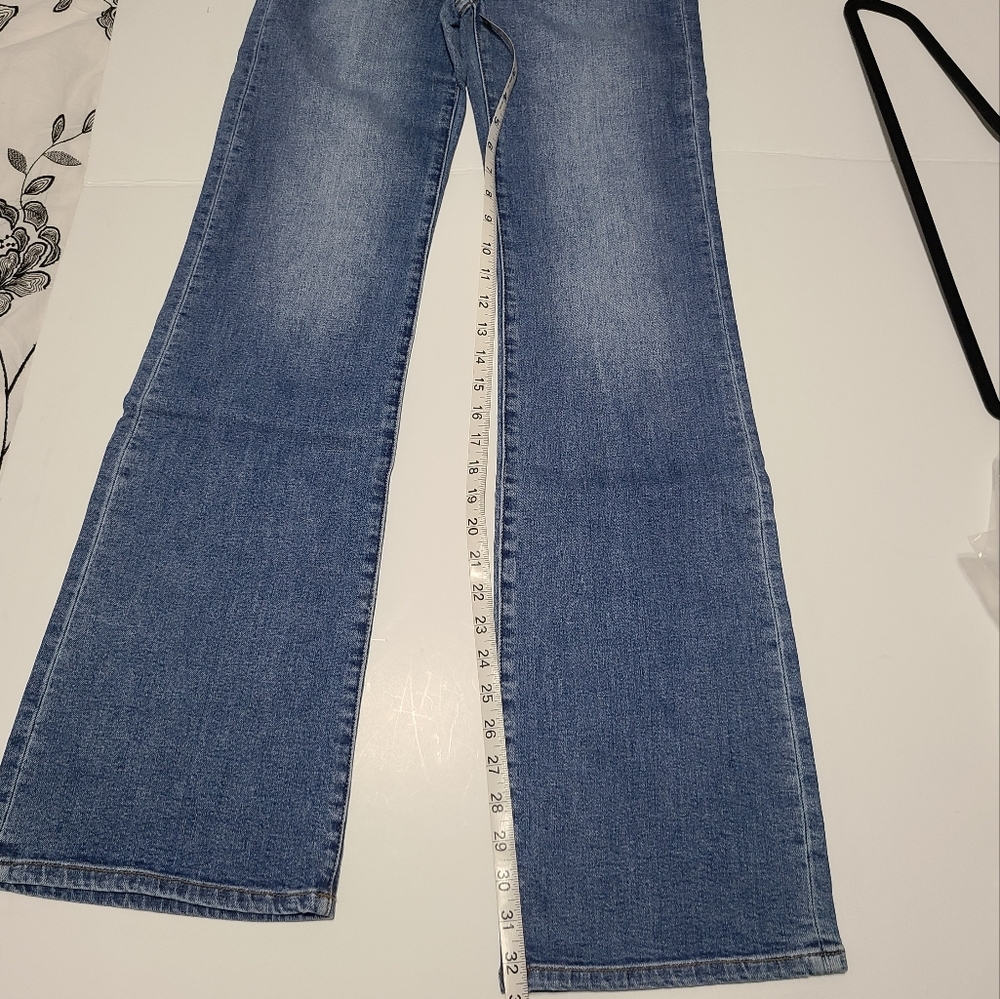 Current/Elliott high rise scooped Jarvis flare jeans vintage style size 24 - Picture 10 of 11